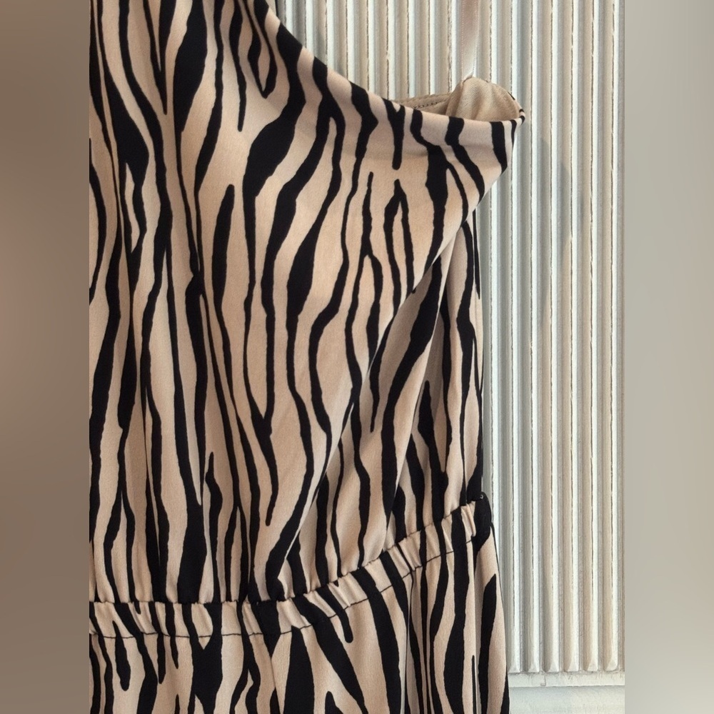 I.N.C. Zebra Printed Halter Maxi Dress, XL - Picture 9 of 16